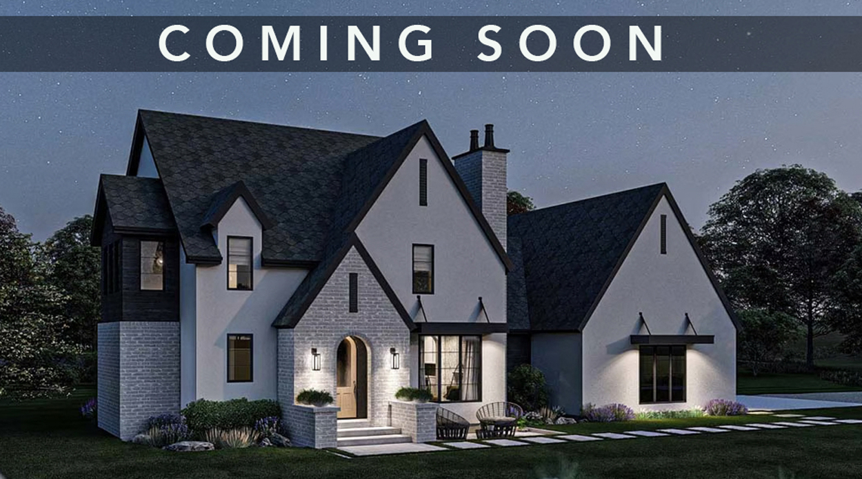 image of custom home at night